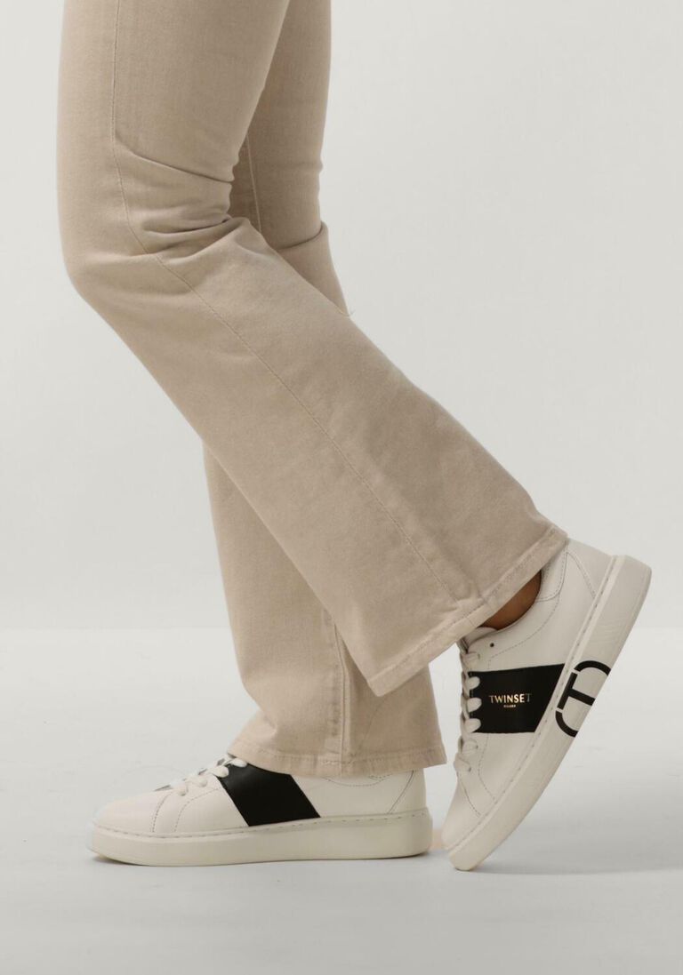 TWINSET MILANO witte twinset milano lage sneakers 241tcp010