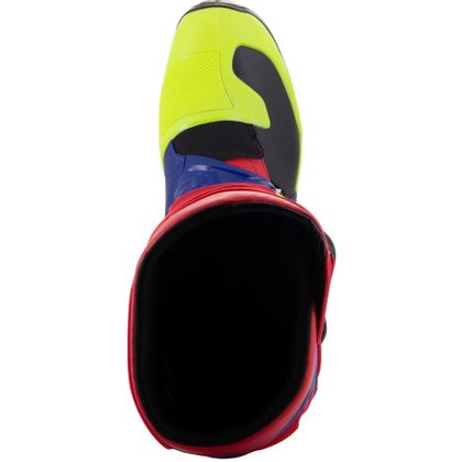 Bottes cross Alpinestars TECH 3 - BRIGHT RED / DARK BLUE / YELLOW FLUO 2023 - Rouge / Bleu