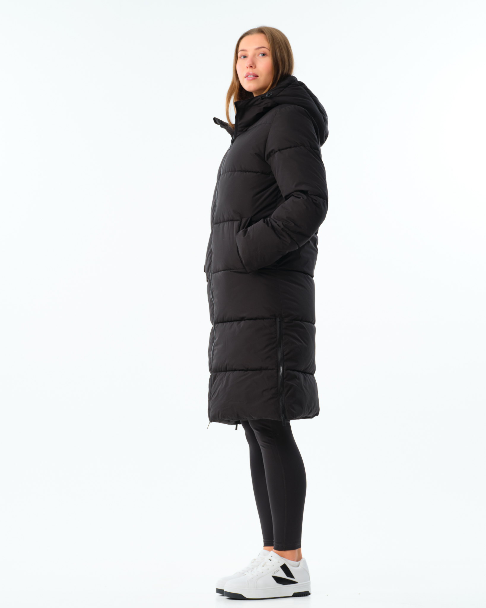 LEVITY Agnes Long Puffer Parka Black