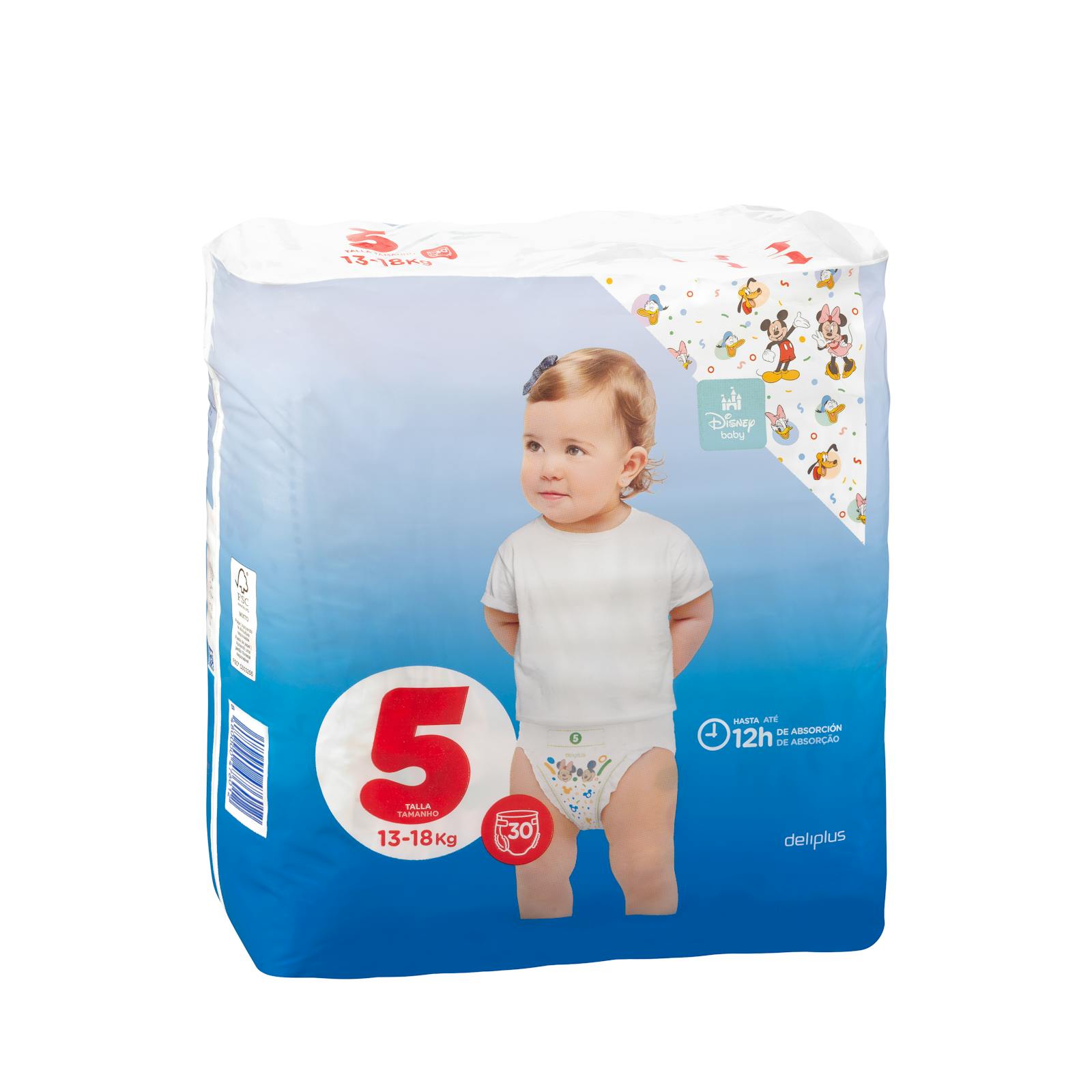 Couches bébé Deliplus taille 5 de 13 à 18 kg