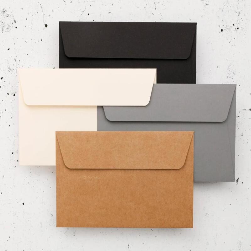 Coffret Pollen uni de 20 enveloppes 114x162mm + 20 cartes 110x155mm - Assortiment Casual - Assortiment