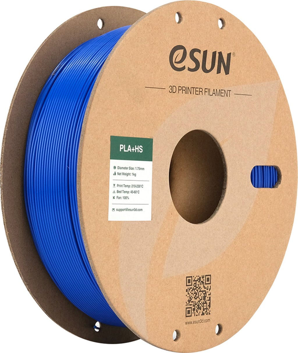 eSUN  PLA+HS Blue, 1,75 mm / 1000 g    PLA-Filament für den Hochgeschwindigkeitsdruck