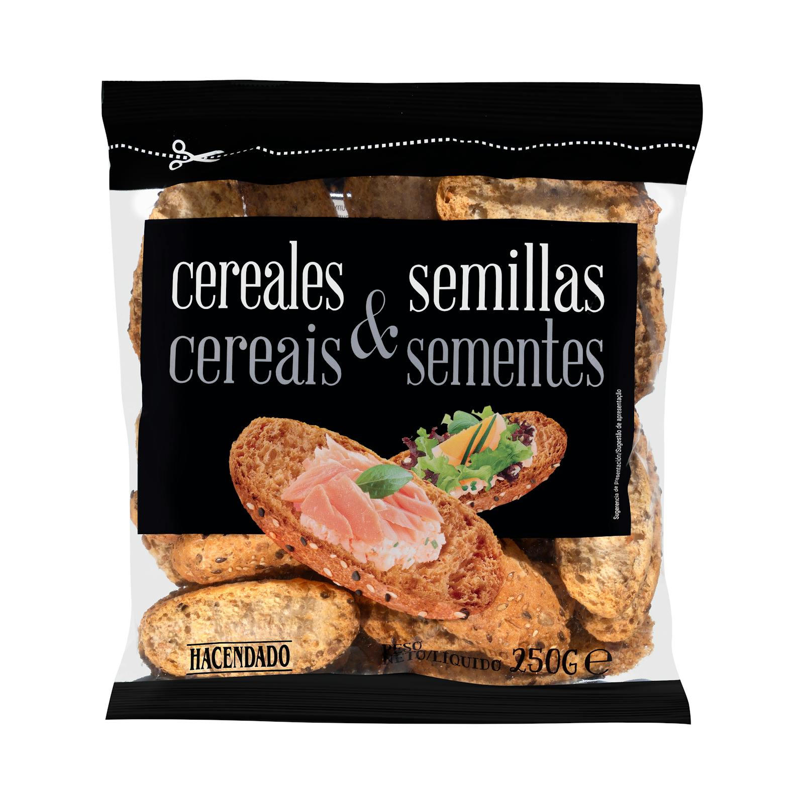 Petits pains grillés aux céréales et graines Hacendado
