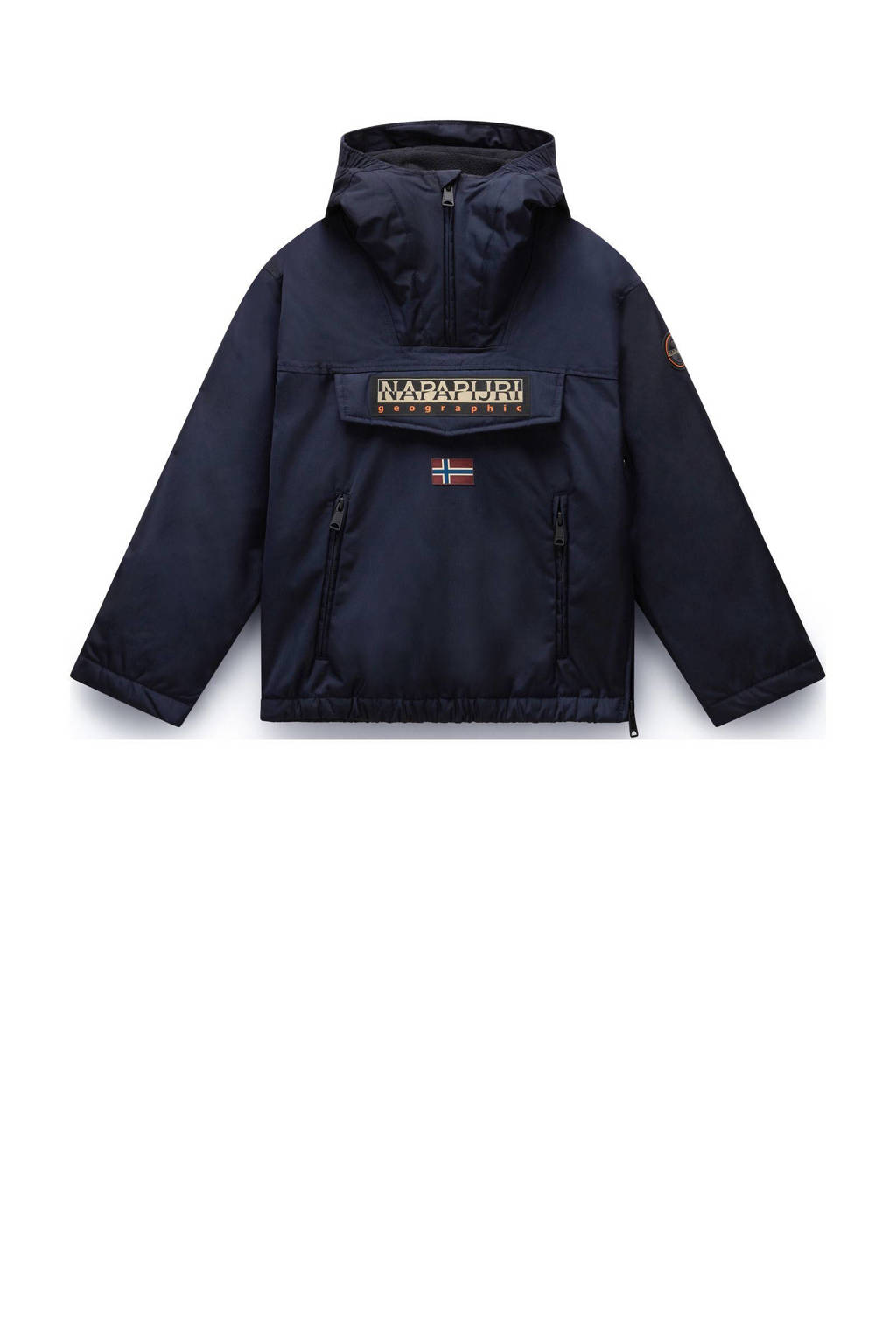 Napapijri winterjas met logo donkerblauw