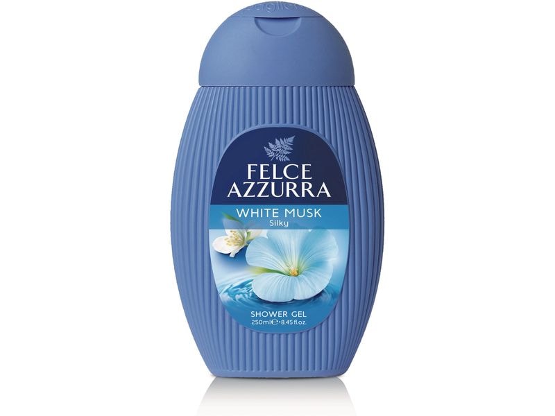 Felce Azzurra Duschgel White Musk 250 ml Pflegedusche für weiche Haut mit Moschus und Bergamotte
