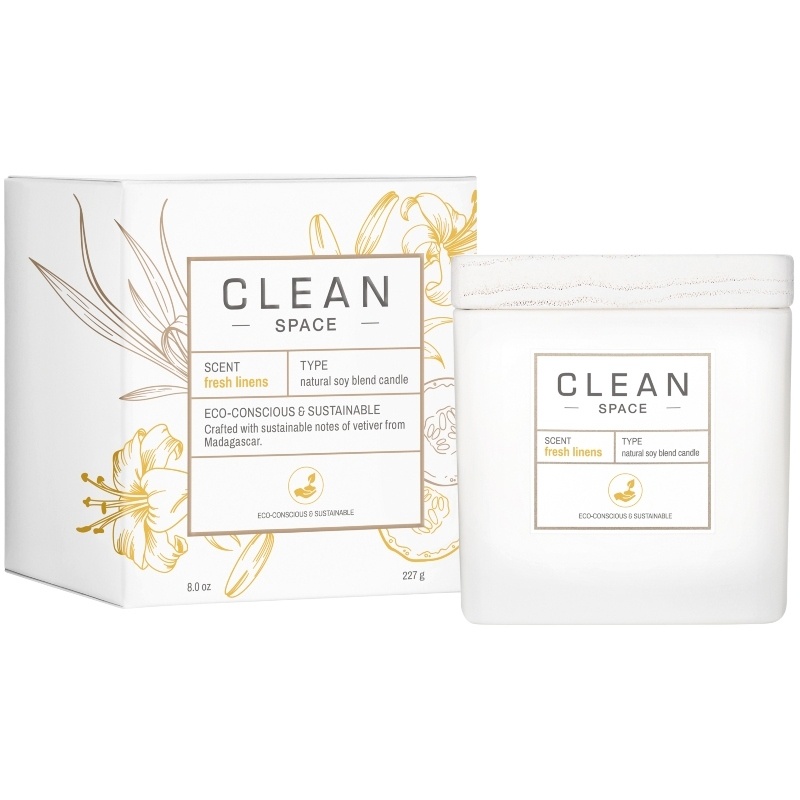Clean Perfume Space Fresh Linens Candle 227 gr.
