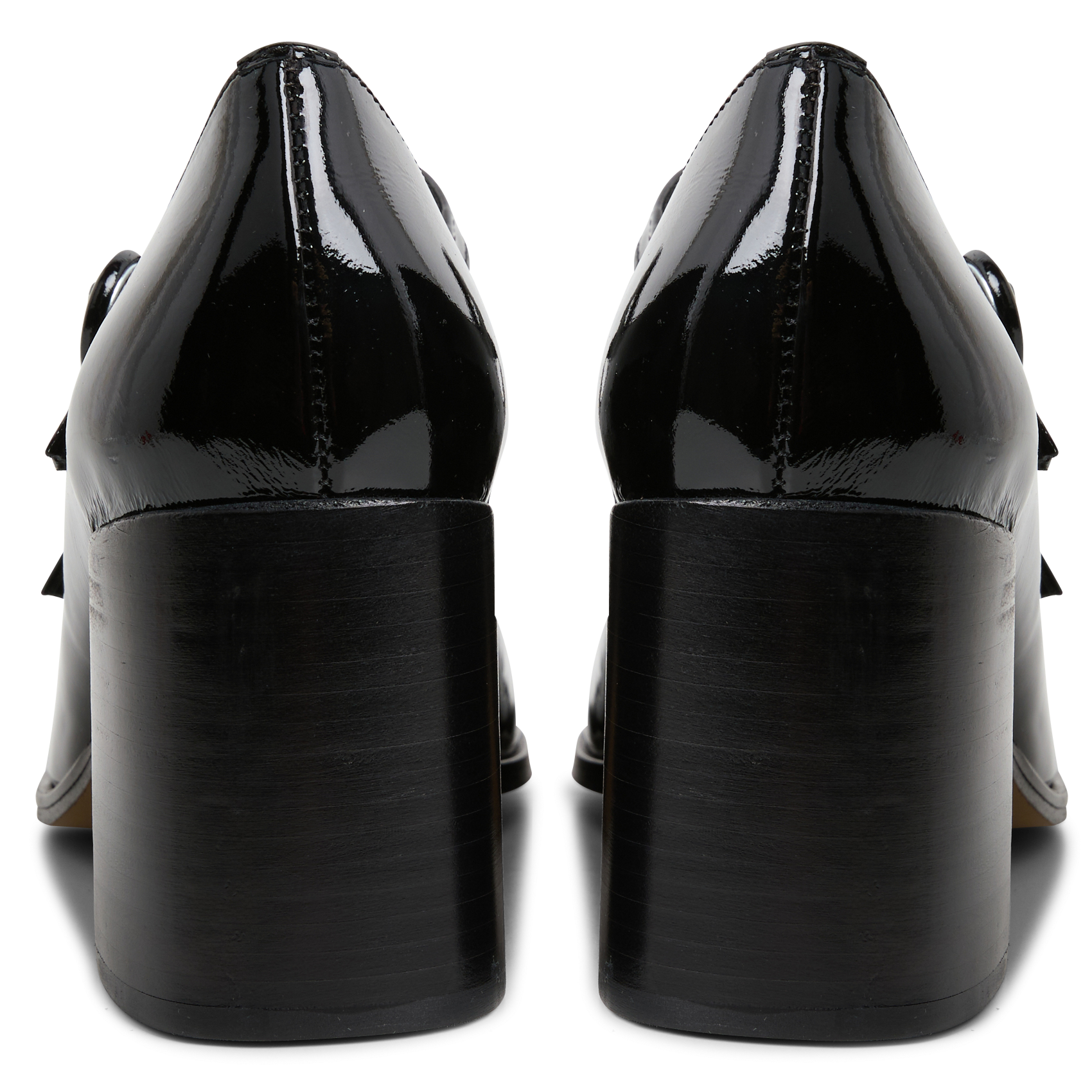 BETH - Babies en cuir vernis | Noir