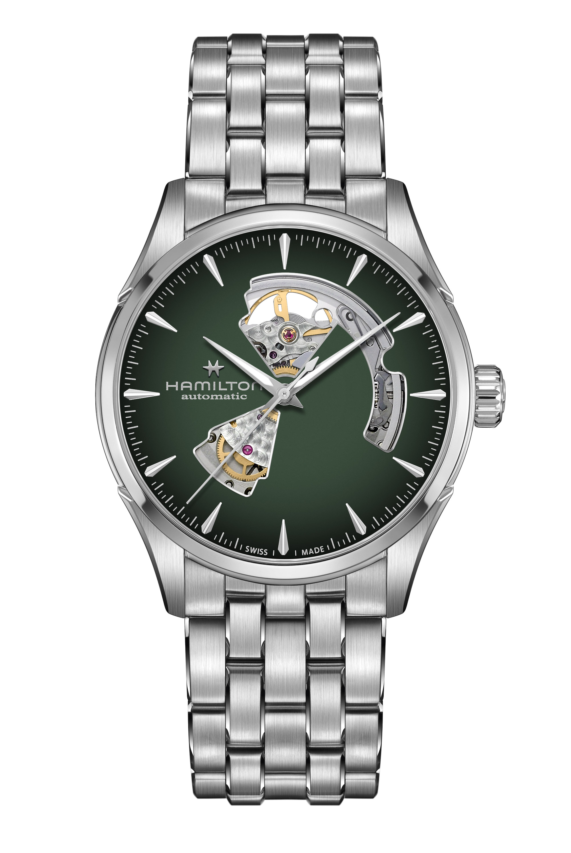 Hamilton Jazzmaster Open Heart Auto 42mm Grün H32705160