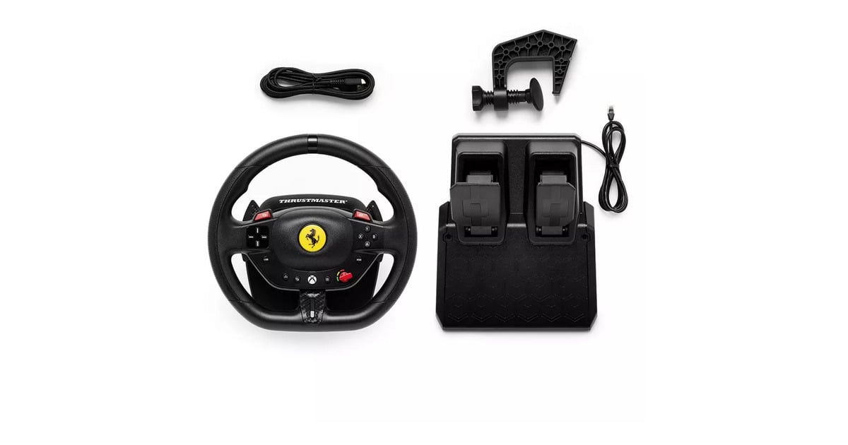 ThrustmasterT98-X Ferrari 296 GTS stuur  (Zwart, Voor Xbox en pc)