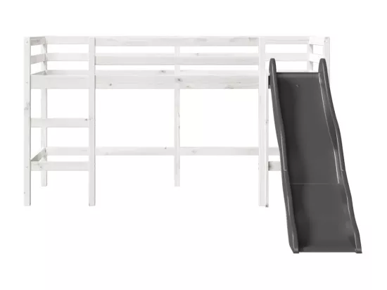 Lit mezzanine d'enfants sans matelas 90x200 cm bois pin massif