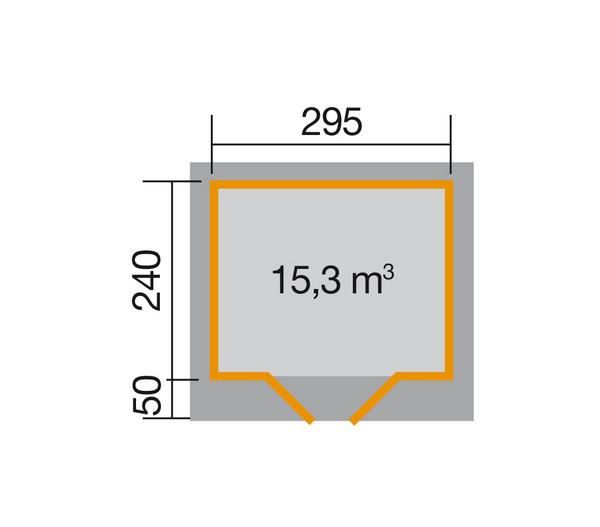 Weka Designhaus 126 Gr.2, ca. B361/H225/T316