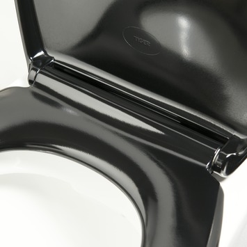 Tiger WC bril Ventura Zwart Kunststof met Softclose