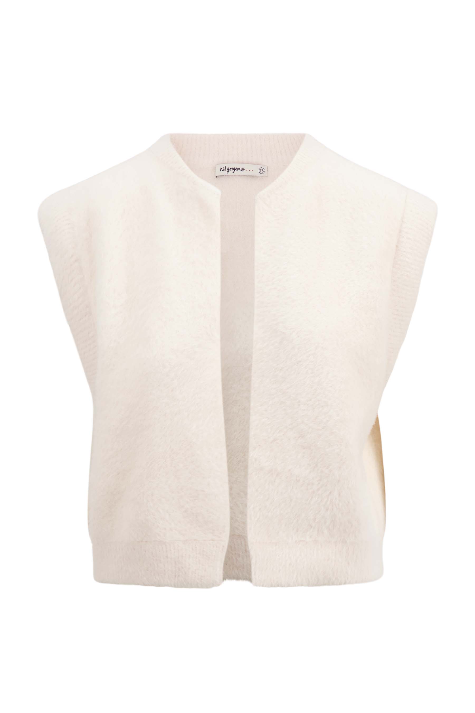 gilet in fluffy garen