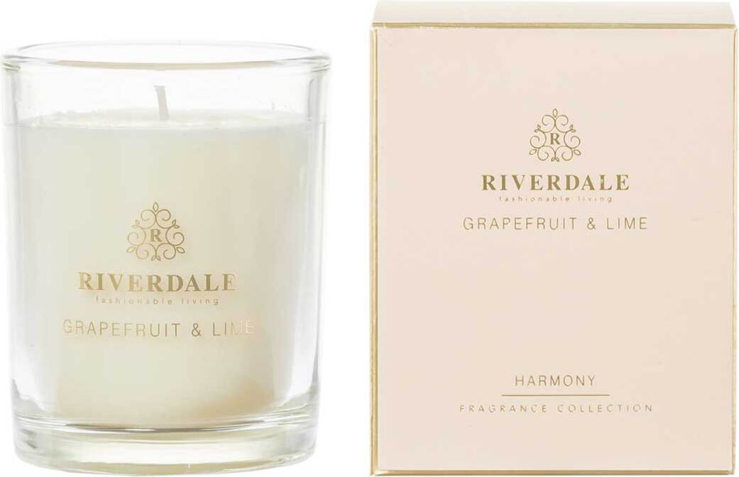 Riverdale geurkaars Boutique nude grapefruit & lime 22 uur D 9 H 11