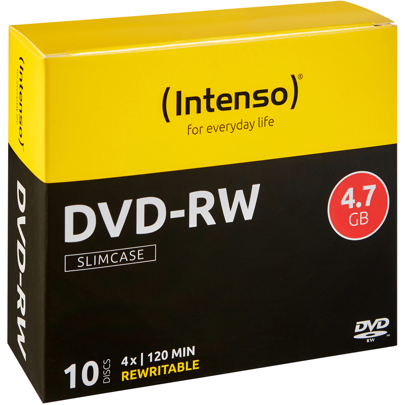 Intenso DVD-RW, 4.7 GB, Slimcase, 10 Stück
