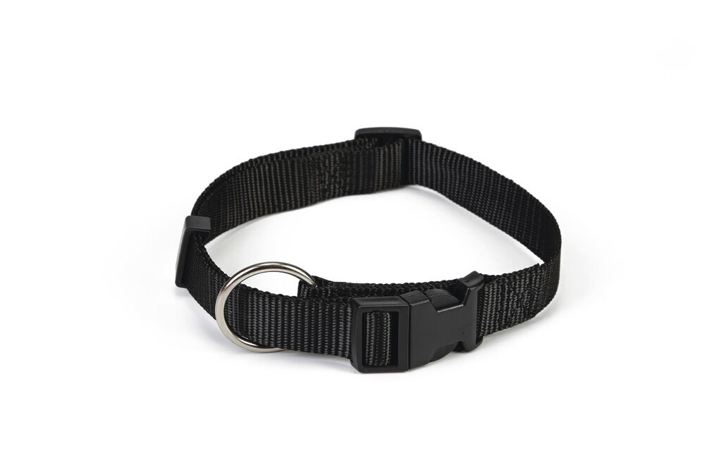 Beeztees - Halsband Hond - zwart - 30 tot 45 cm