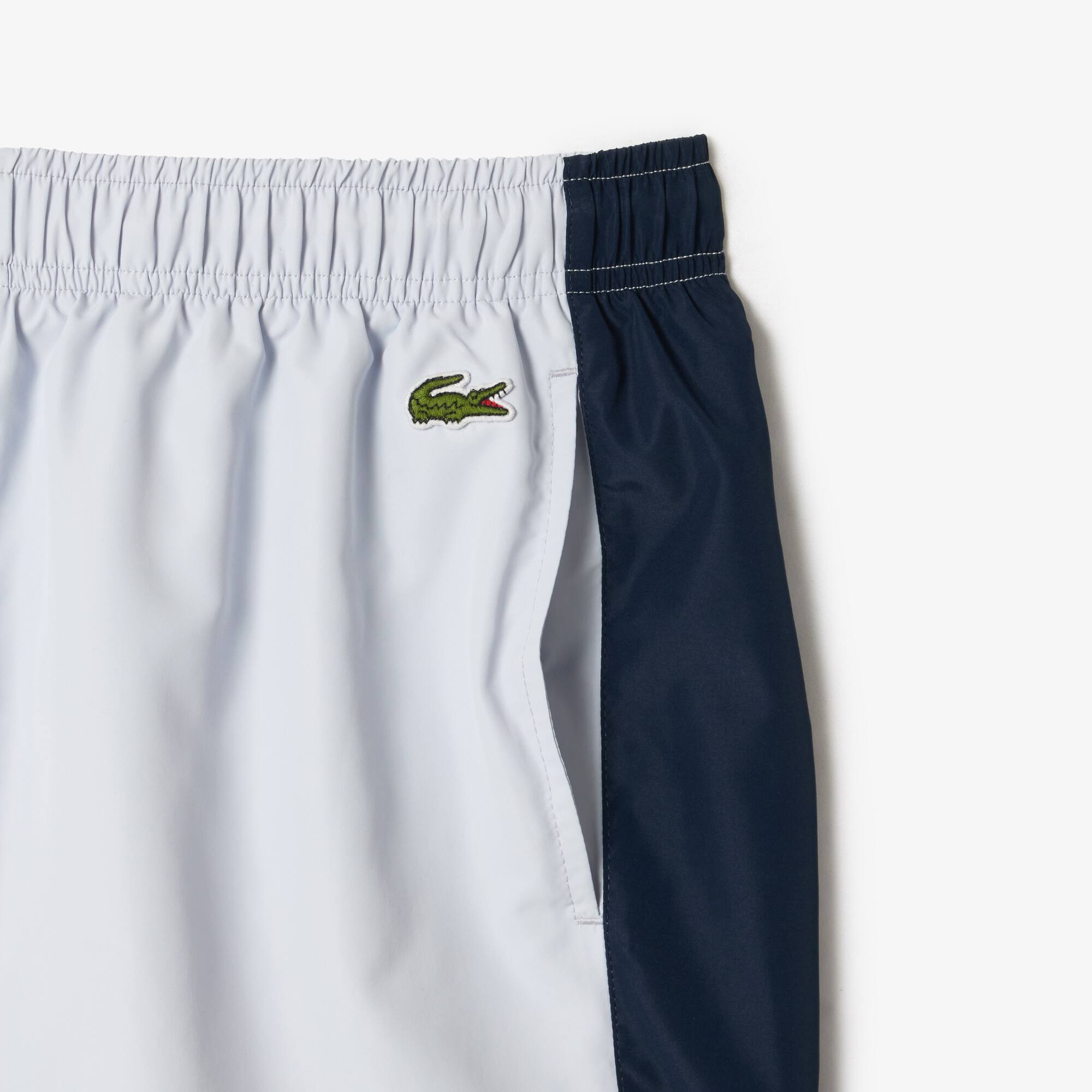 Short de bain mi-long color-block Maillots de bain - Bleu - Lacoste - Homme