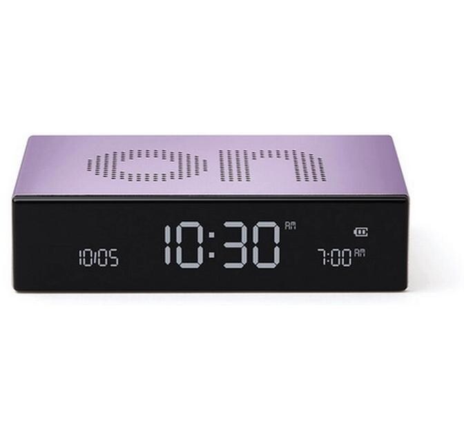 Digitalwecker Flip Premium ViolettLCD-Wecker