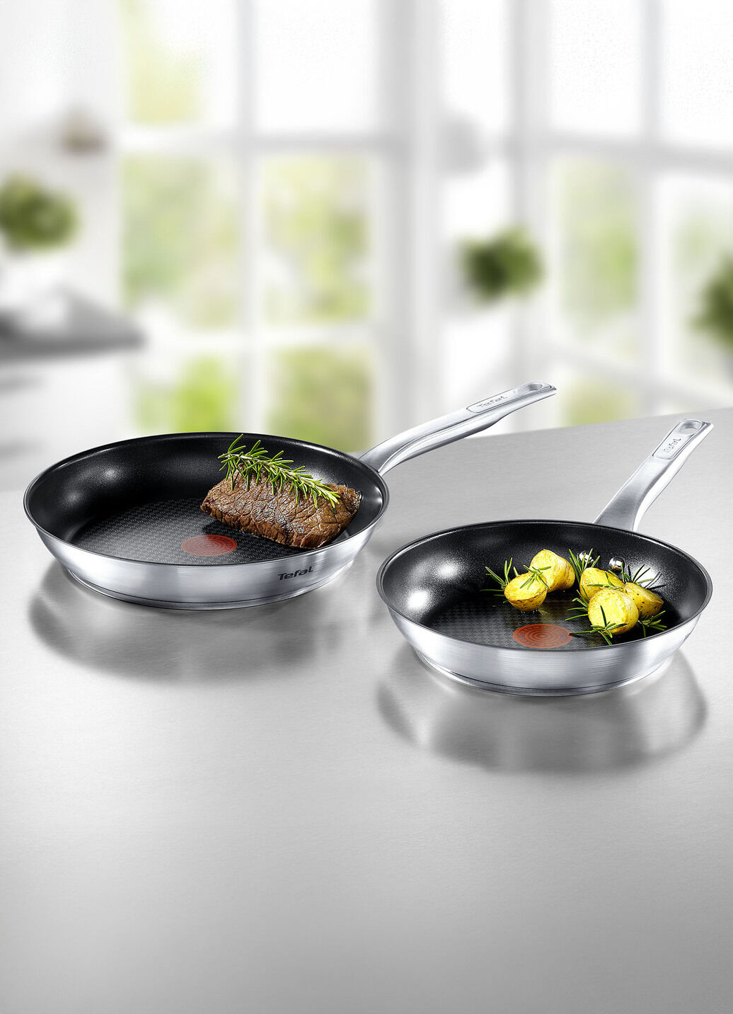 Tefal Edelstahl-Pfannen in Profi-Qualität