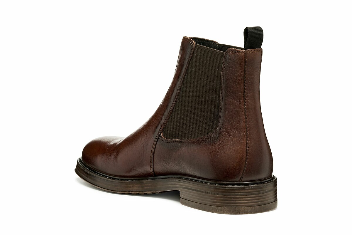 GEOX<br>Botas Chelsea de couro respirável Henreys