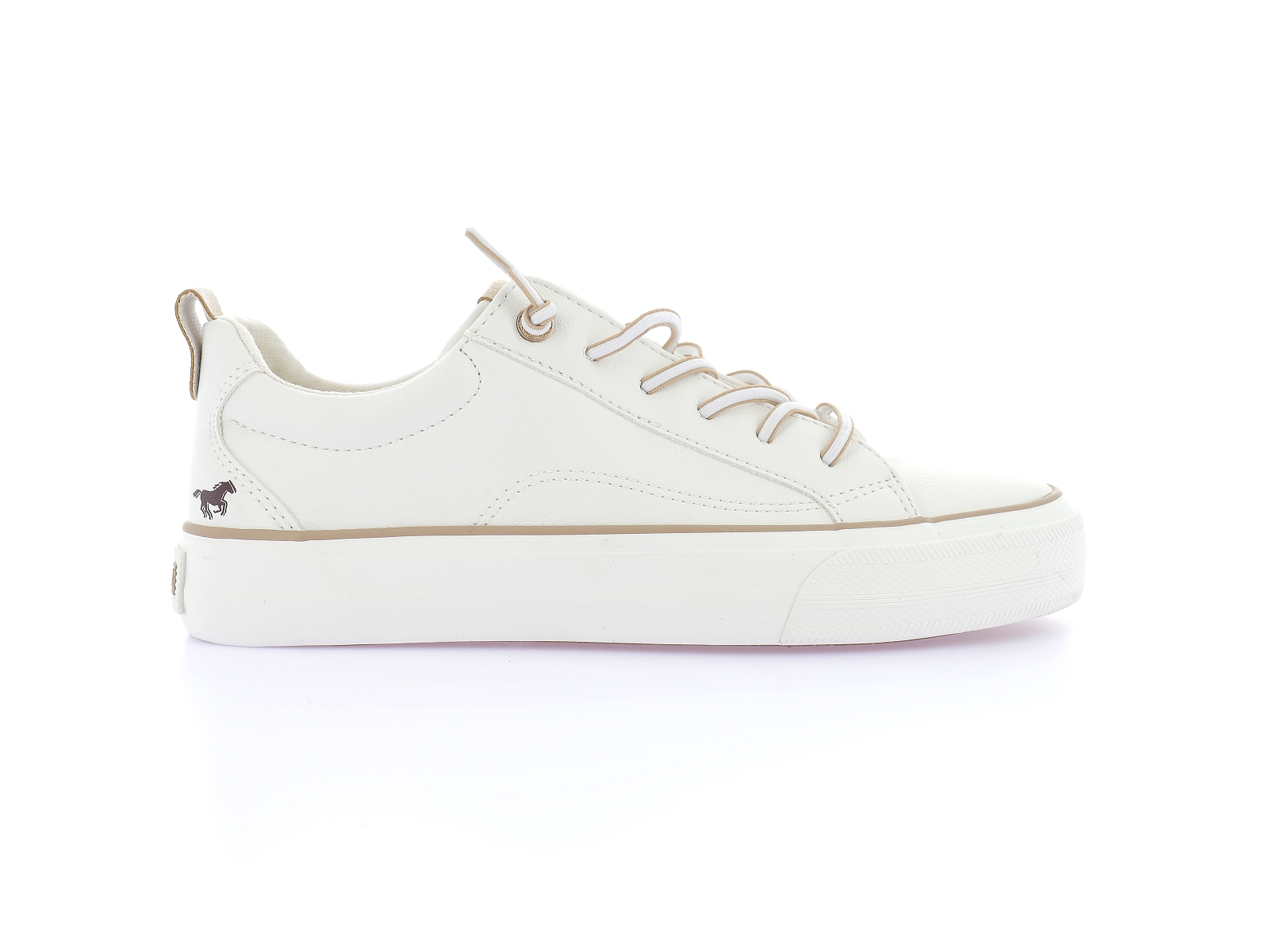 Mustang-1272 311 Synthétique Blanc Beige