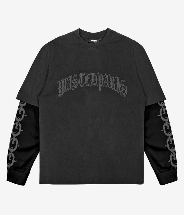 Wasted Paris Chrome Longsleeve (faded black black)