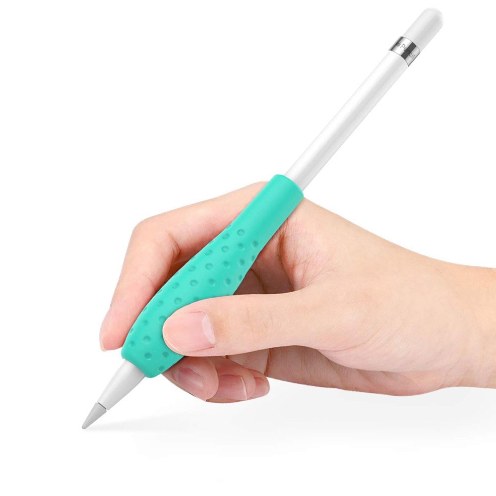 Apple Pencil (1. & 2. Gen. / Pro) Ergonomische Silikon Grip Schreibhilfe / Handgriff - Weiss