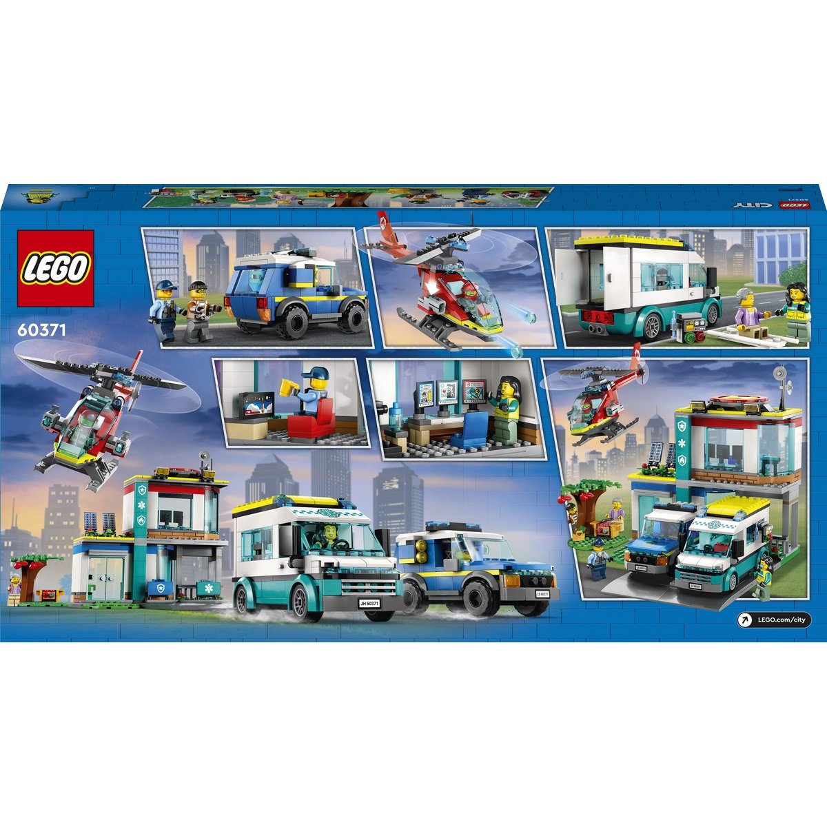 Le QG des véhicules d'urgence Lego City 60371