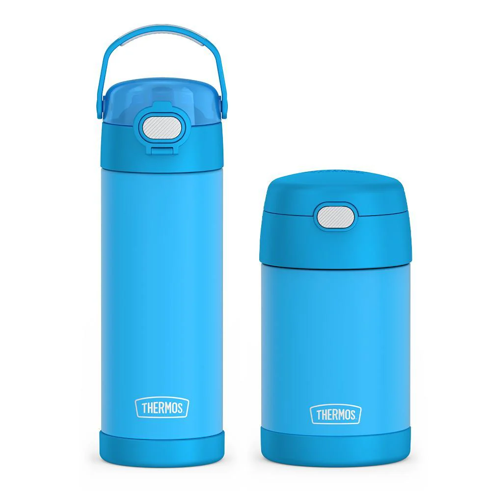 16ozFUNTAINER® WATER BOTTLE WITH LOCKING LID - ELECTRIC BLUE,16oz FUNTAINER®FOOD JAR - ELECTRIC BLUE
