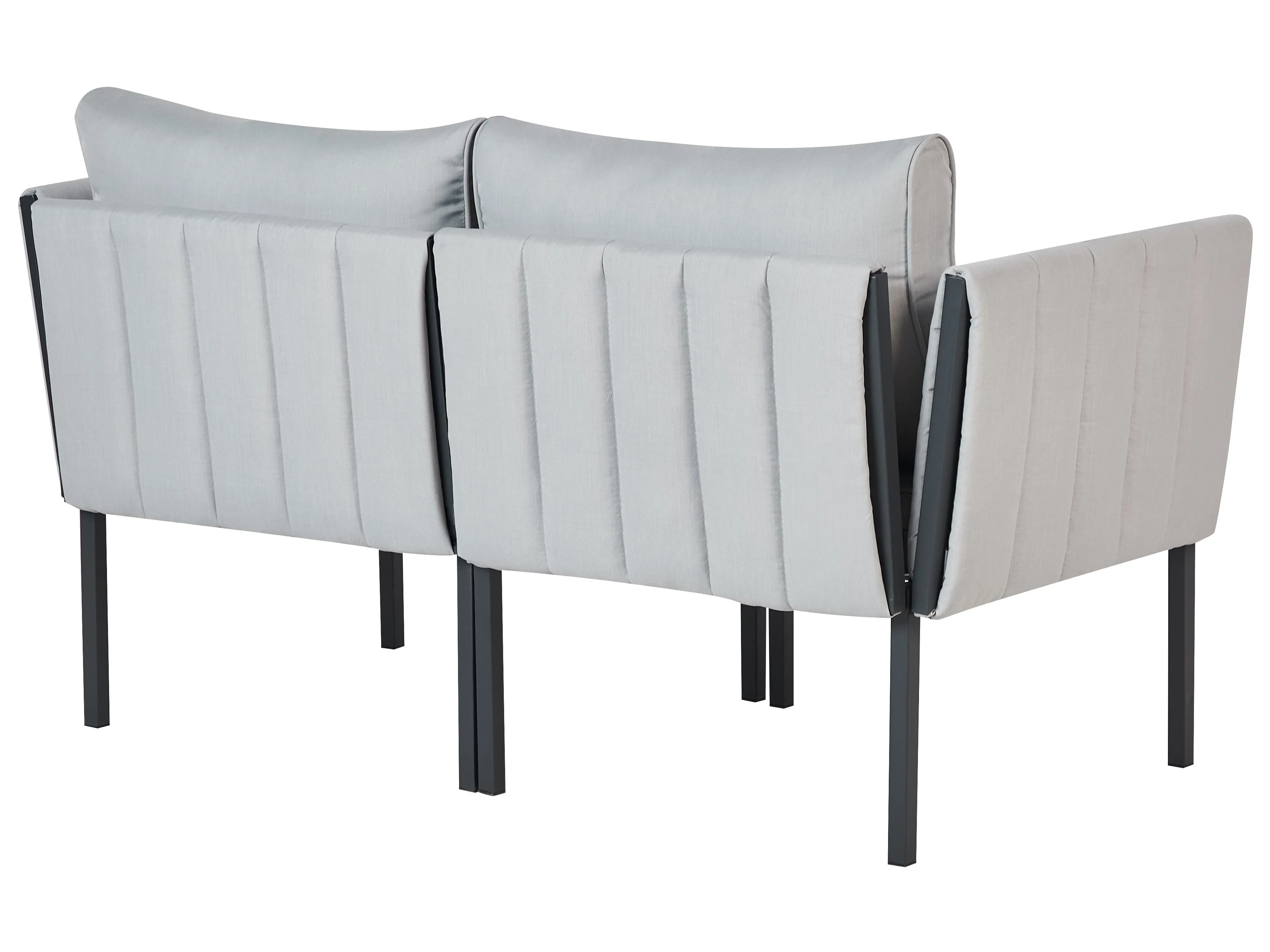 Loungeset met tafel 5-zits SKALA Metaal Lichtgrijs