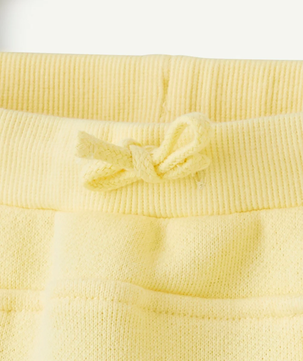 JOGGING BÉBÉ GARÇON EN FIBRES RECYCLÉES JAUNE
