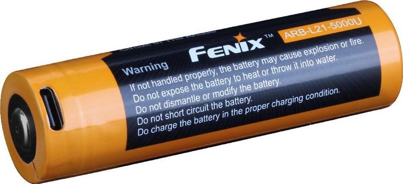 Fenix - ARE-L21-5000U - Oplaadbare Lithium-Ion Batterij - 21700 - 5000 mAh - 3,6 V