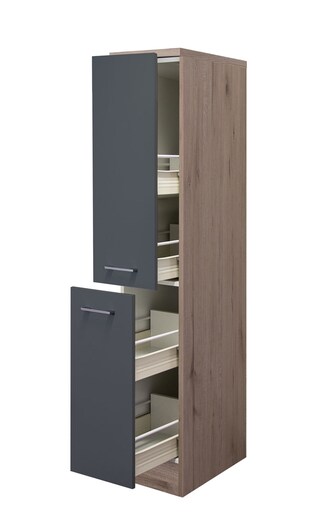 Demi-Apothekerschrank Tiago Grau/Braun