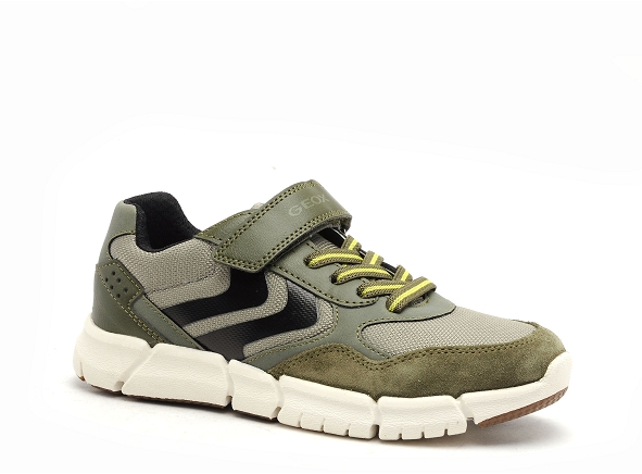 Geox basses enfant j459bb kaki