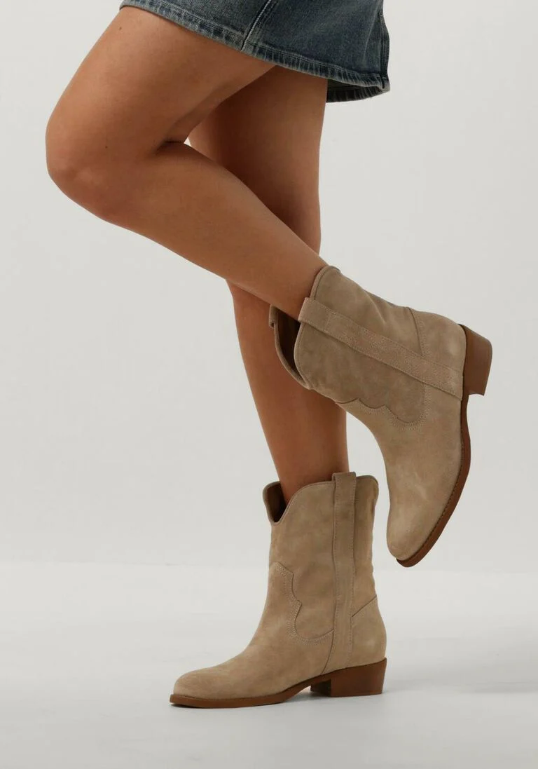 NOTRE-V beige notre-v enkellaarsjes 08-463