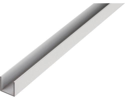 U-profiel aluminium naturel 15x15x1,5 mm, 2 m