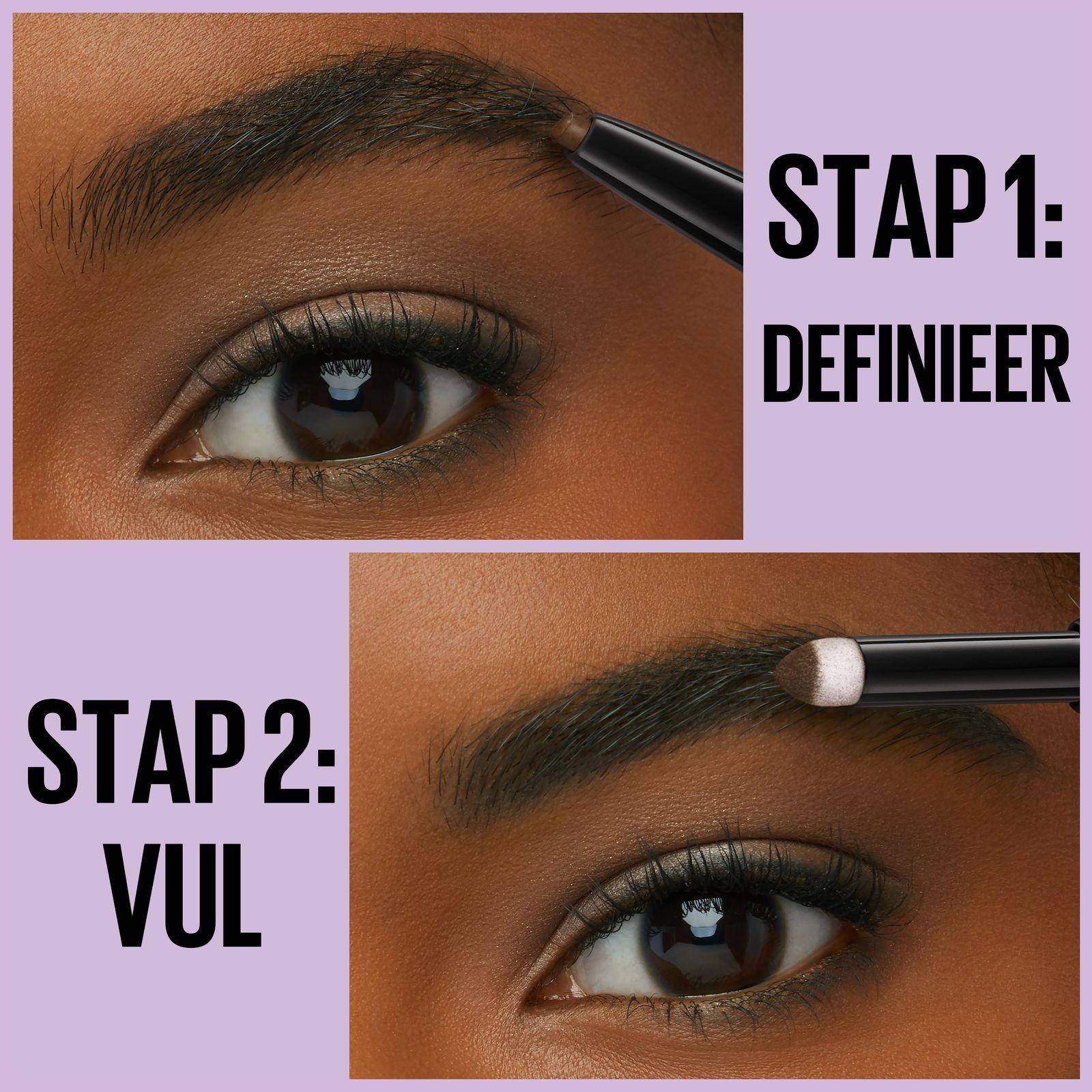 Maybelline New York Express Brow Duo wenkbrauwpotlood en poeder - 02 Medium Brown