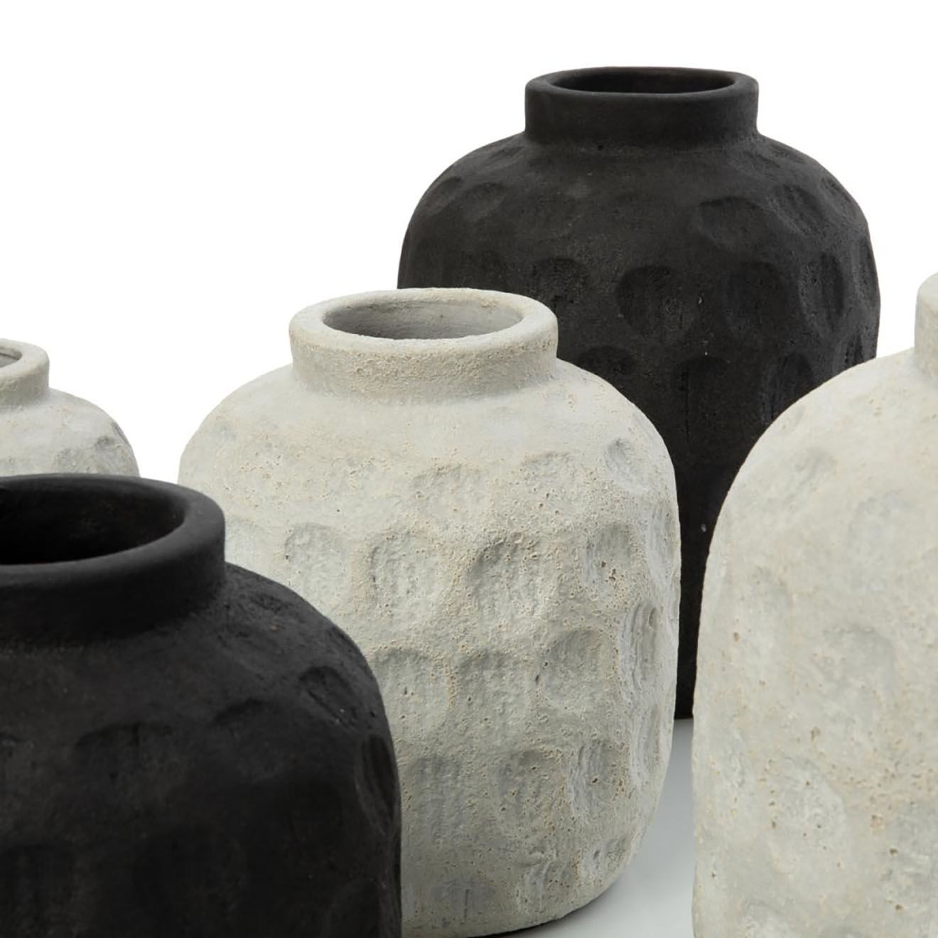 Bazar Bizar Vase Trendy M gris - D.16xH.18 cm