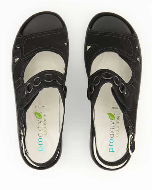 Waldläufer Garda Sandalen in Schwarz