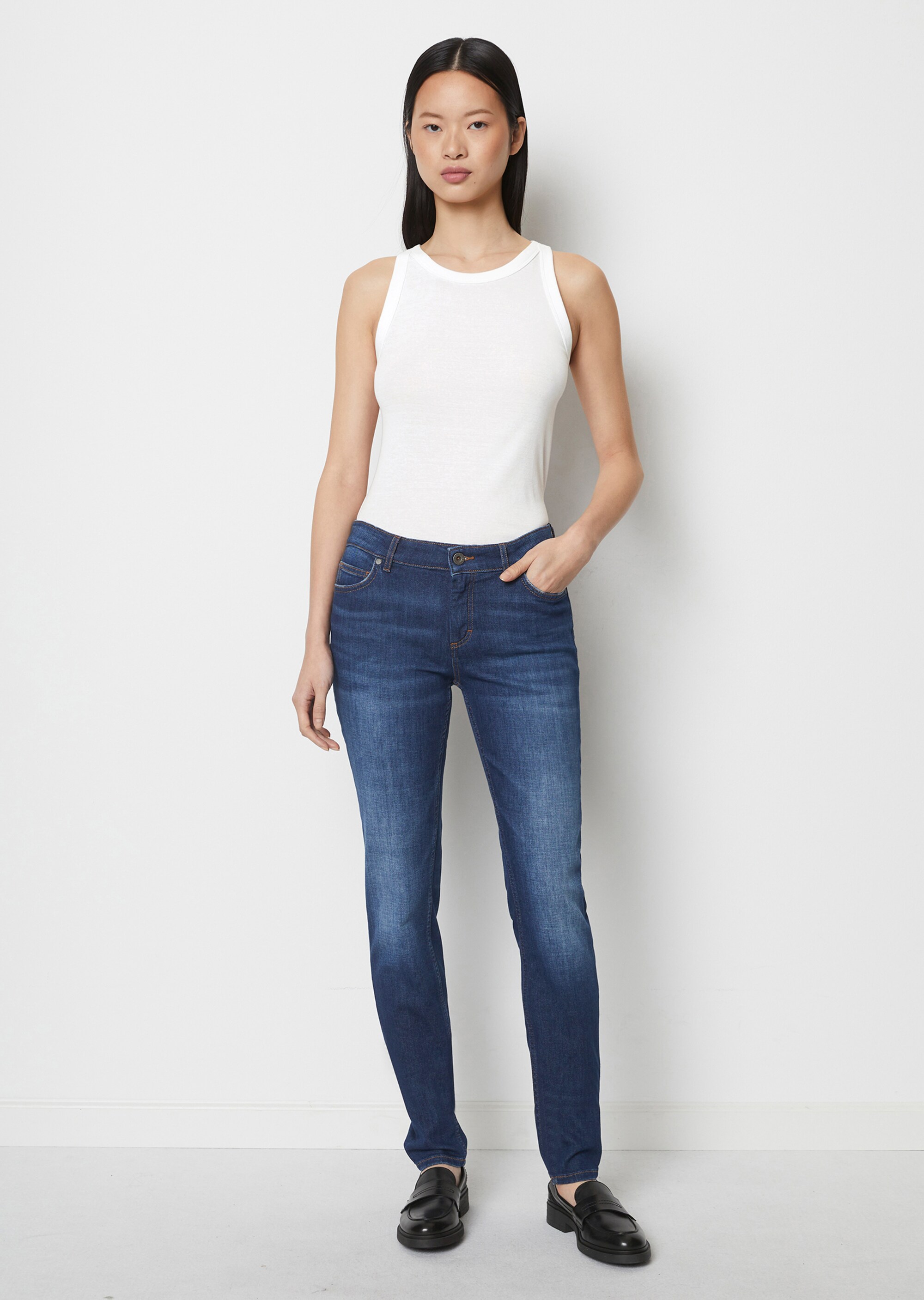 Jeans Modell ALBY slimaus stretchigem Cashmere-Touch-Denim