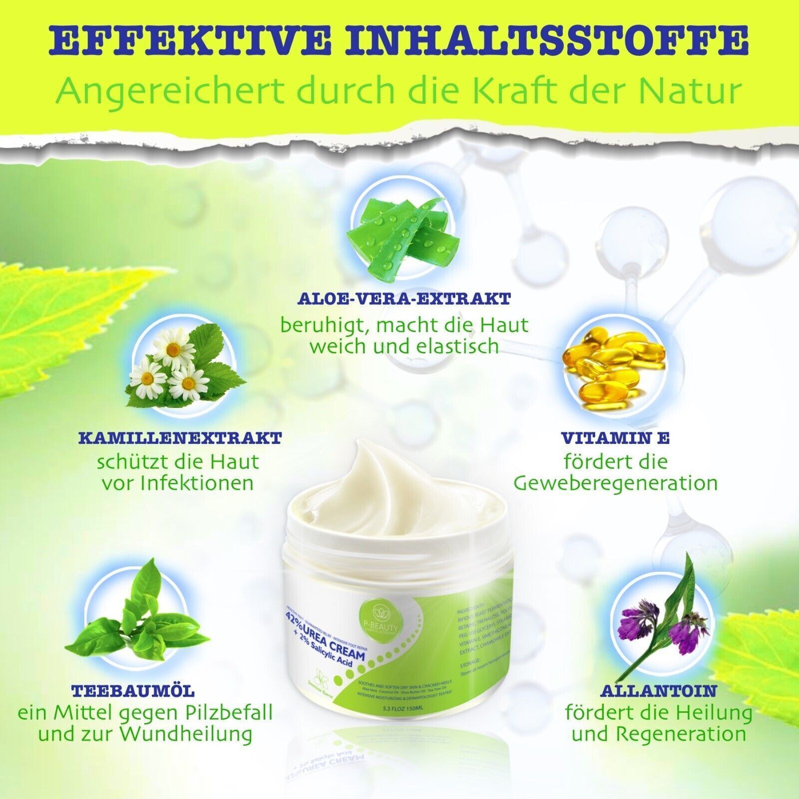 P-Beauty Urea Creme für Fußpflege