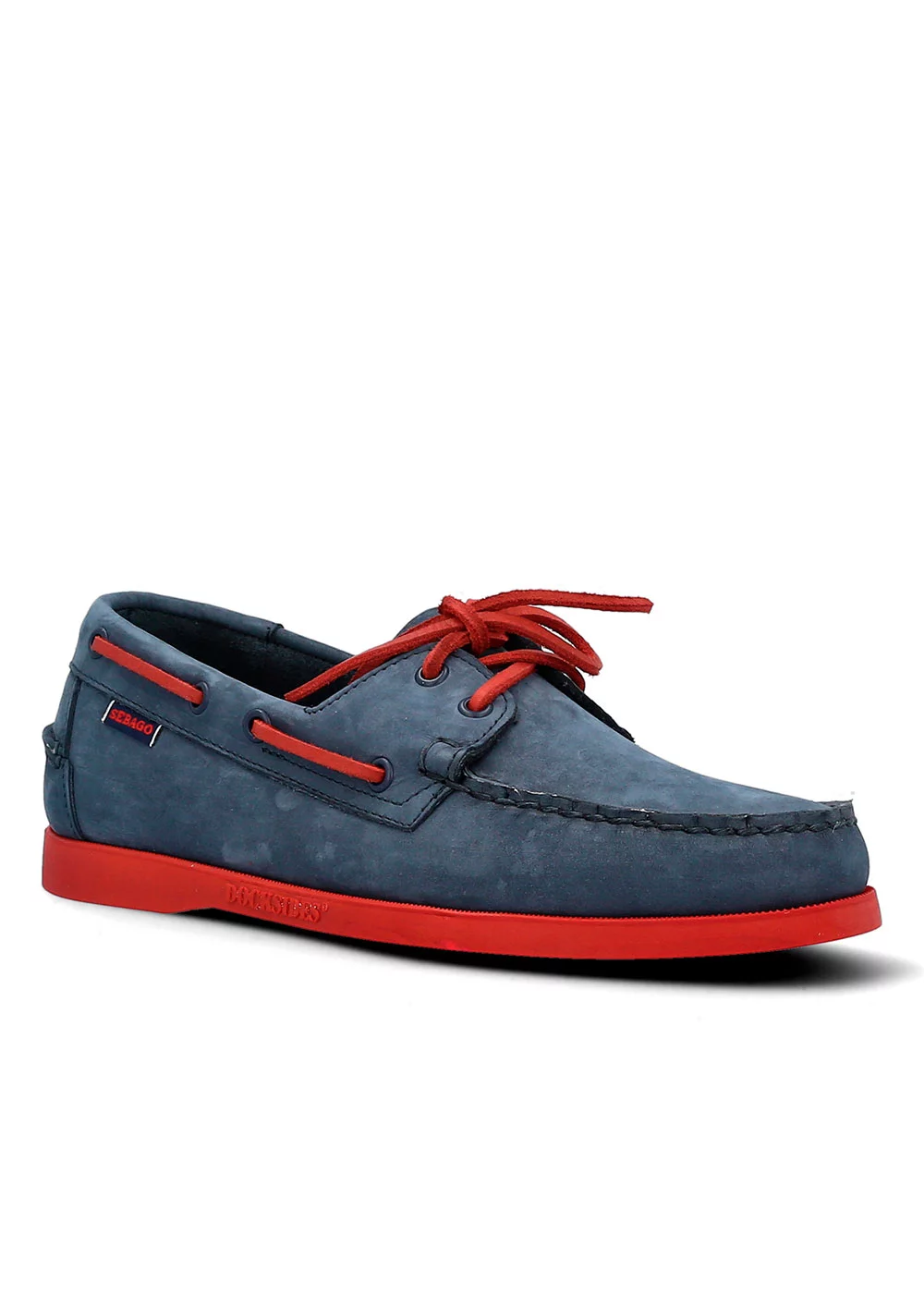 DOCKSIDE PORTLAND NUBUCK BLUE NAVY RED NAVY