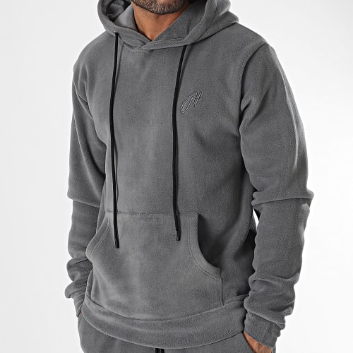 Ensemble De Survetement Polaire Gris Foncé