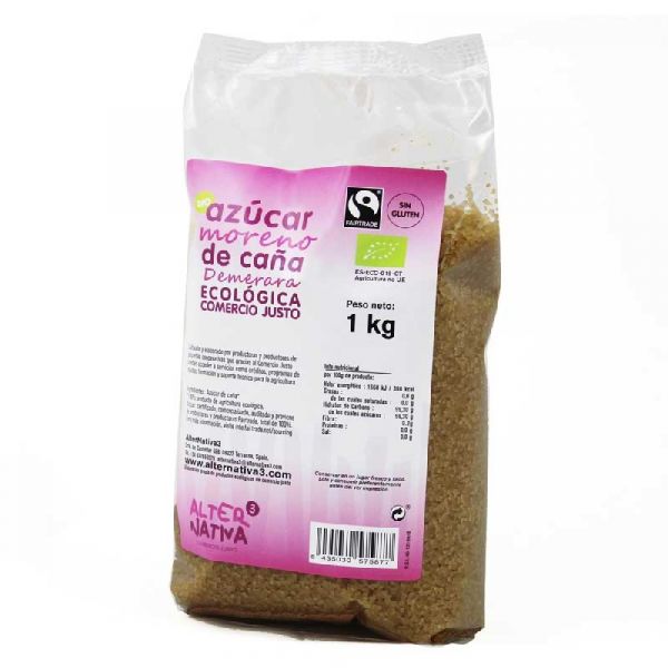 Alternativa3 Açúcar Demerara Mascavo Orgânico 1kg