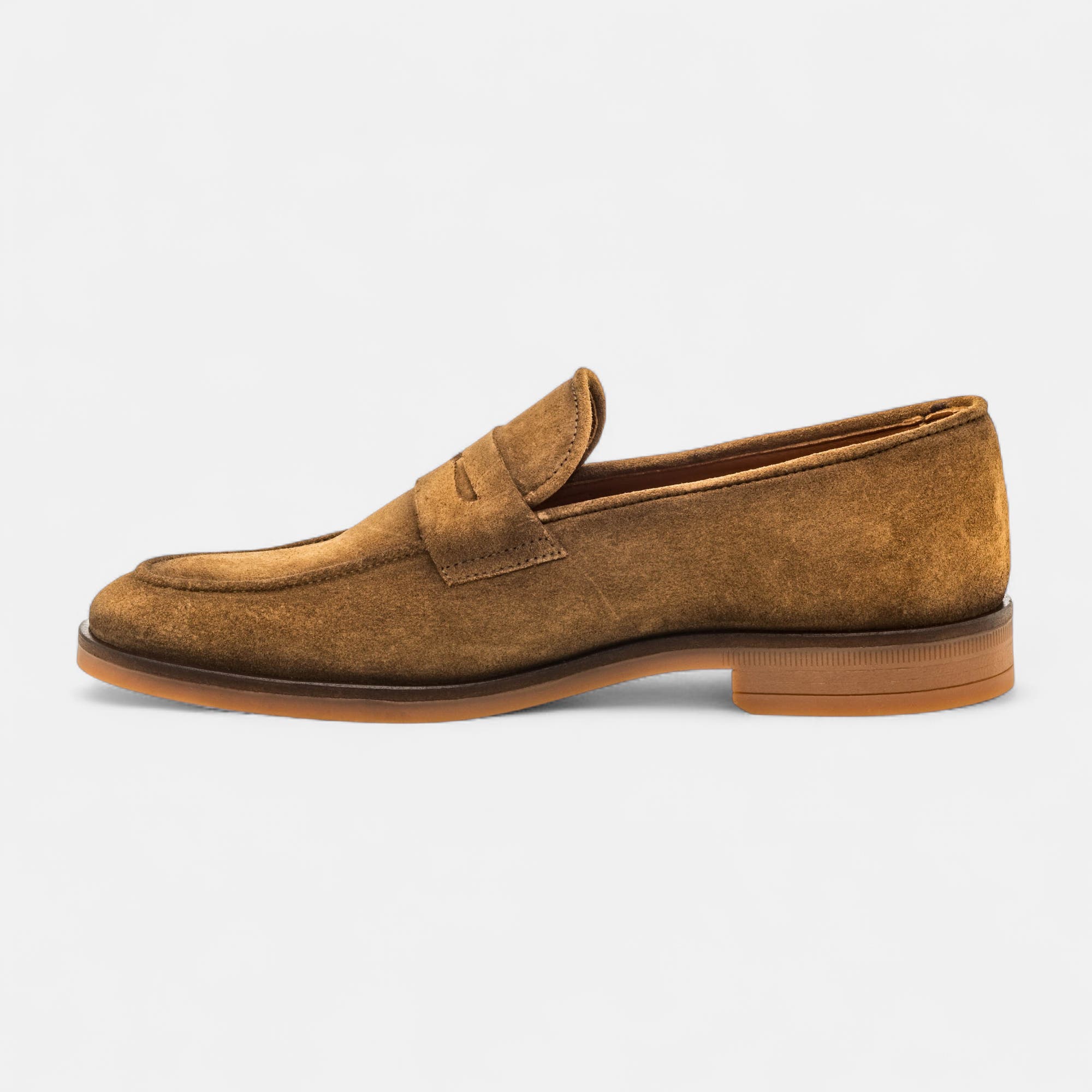 Mocassins Homme en cuir camel