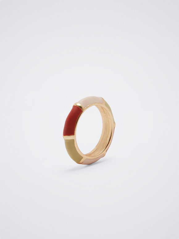 Anel esmaltado - Multicolorido