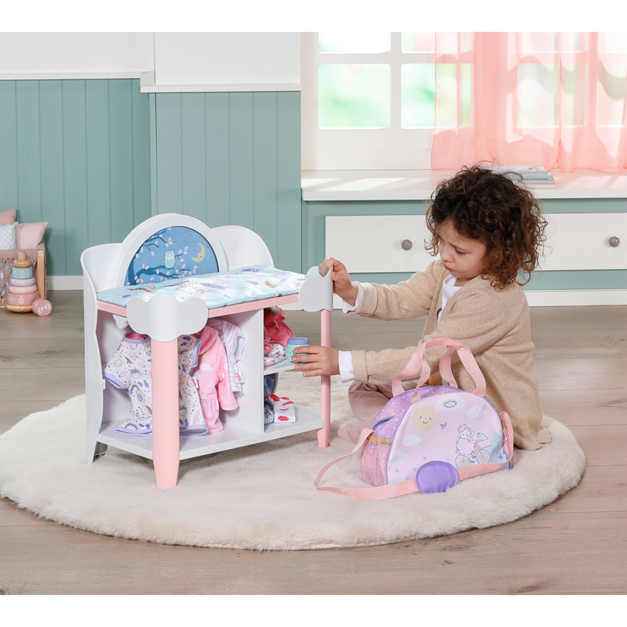 Zapf Creation - BABY ANNABELL Puppen Wickeltisch Day&Night