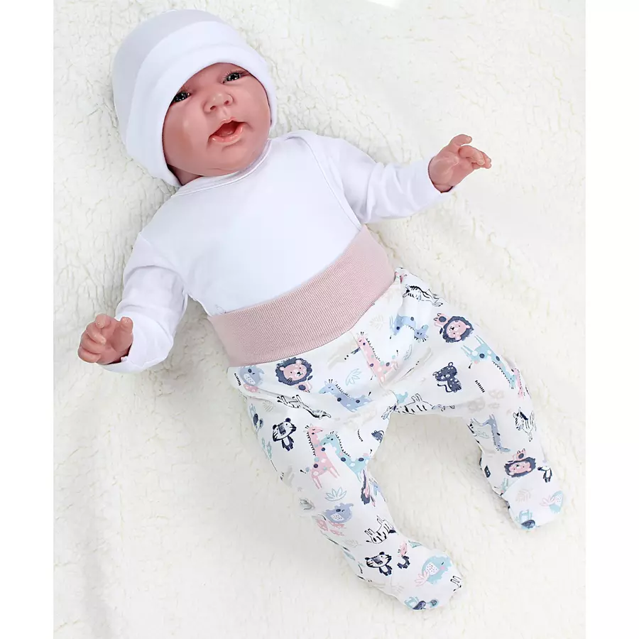 TupTam Baby Langarm Wickelbody 5er Pack weiß