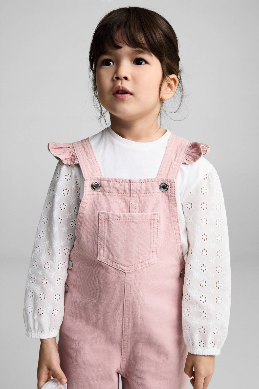 Mango Kids tuinbroek roze