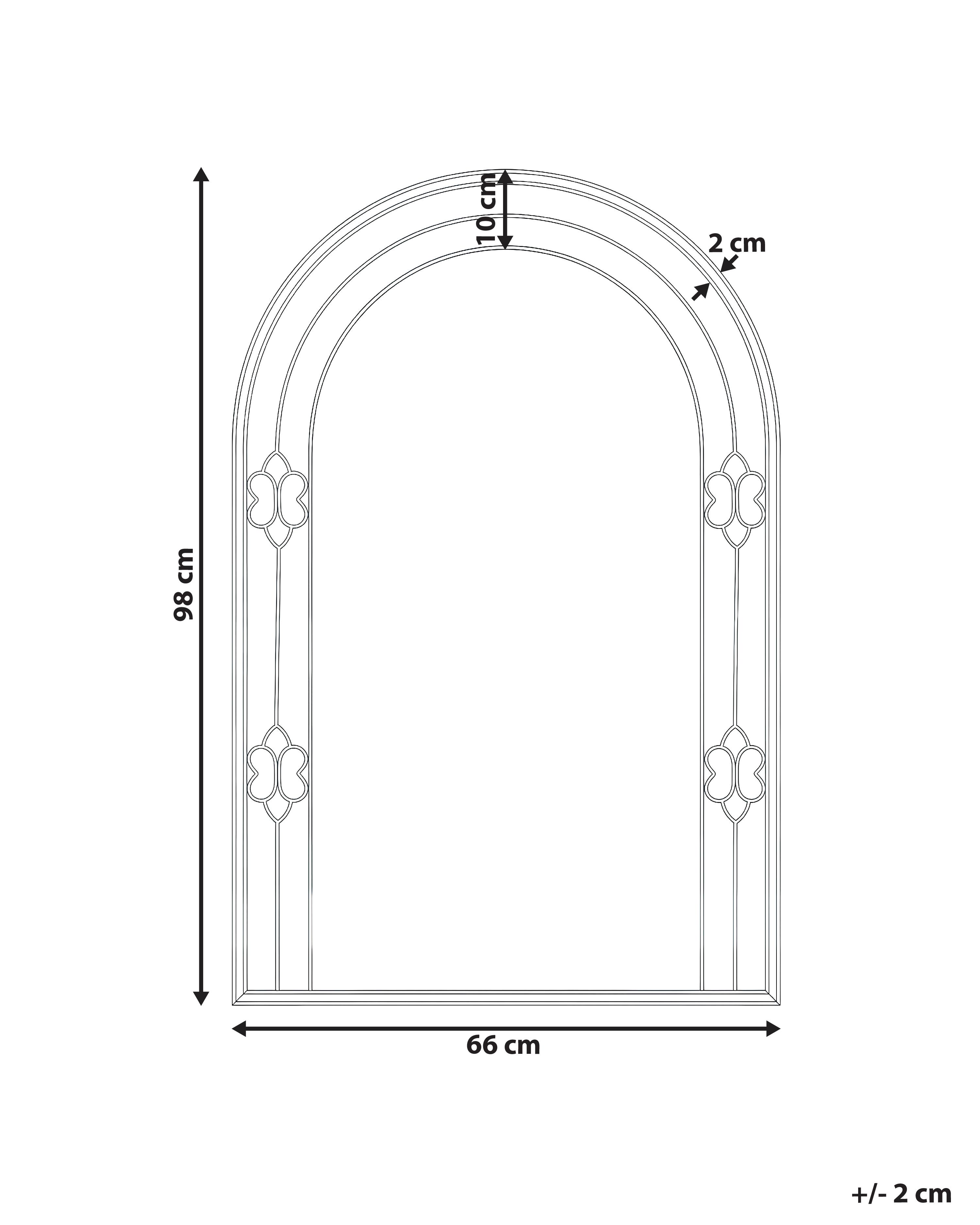 Wandspiegel MAUTRE 66 cm 98 cm Goud